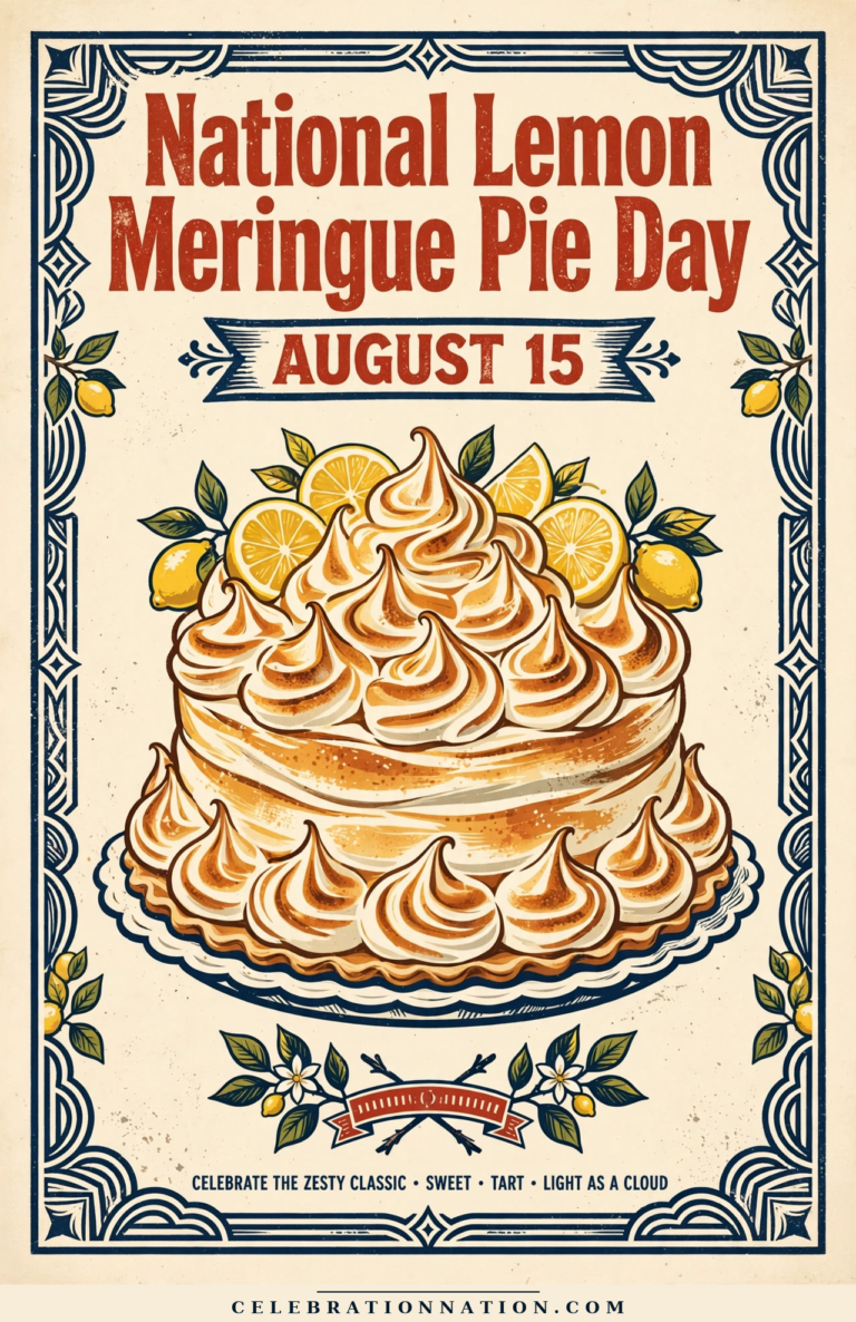 National Lemon Meringue Pie Day poster