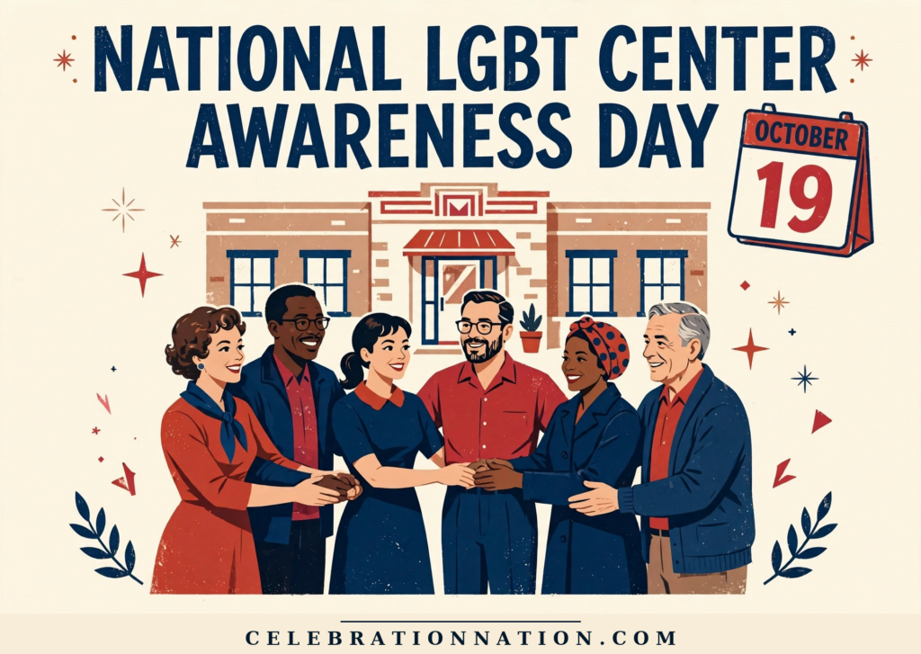 National LGBT Center Awareness Day illustration, October 19