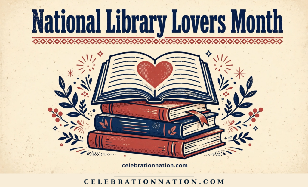 National Library Lover’s Month poster
