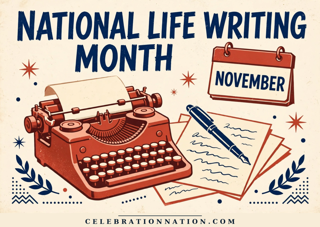 National Life Writing Month poster