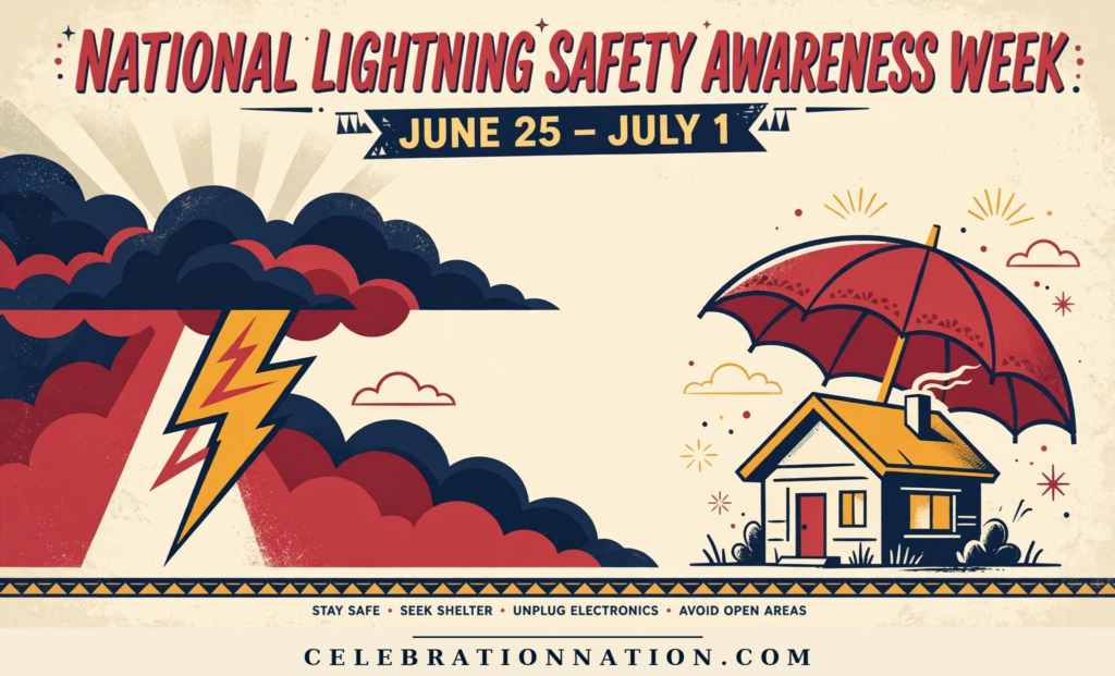 National Lightning Safety Awareness Week poster