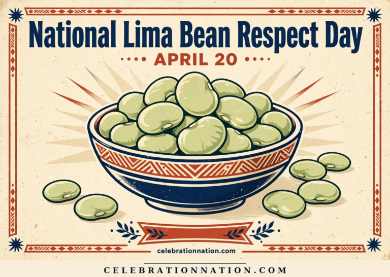 National Lima Bean Respect Day poster