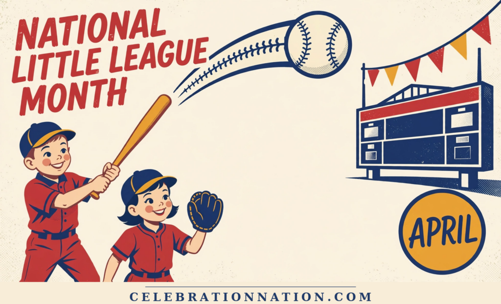 National Little League Month poster