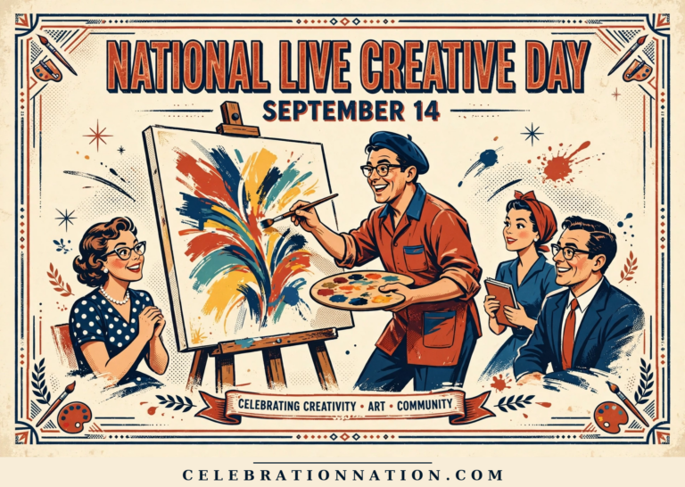 National Live Creative Day poster