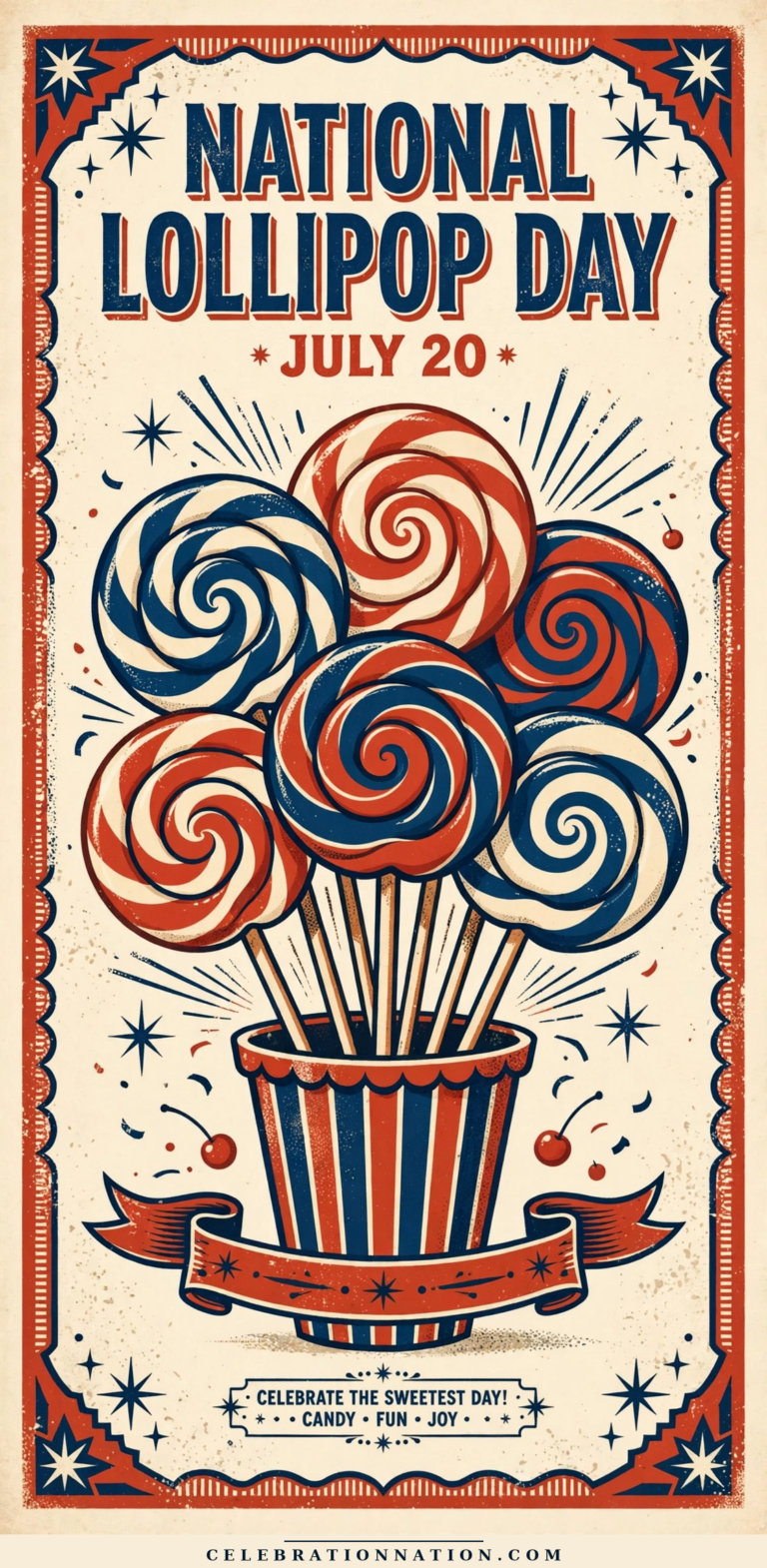 National Lollipop Day poster