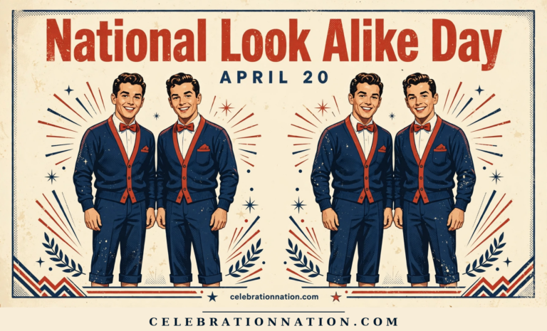 National Look Alike Day poster