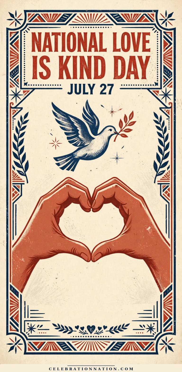 National Love Is Kind Day poster