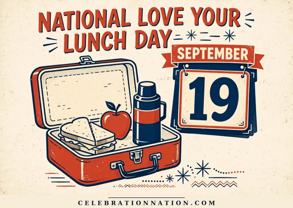 National Love Your Lunch Day poster