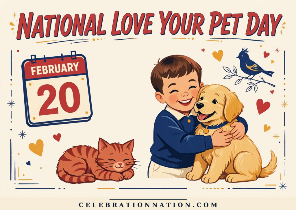 National Love Your Pet Day poster