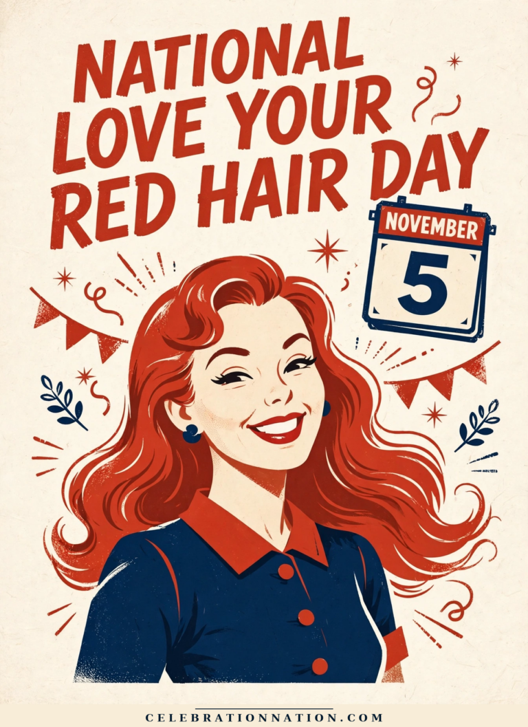 National Love Your Red Hair Day poster