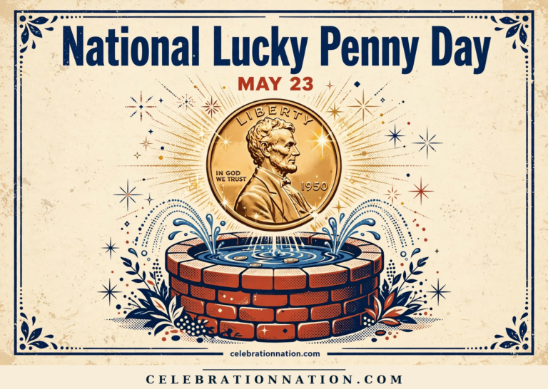 National Lucky Penny Day poster
