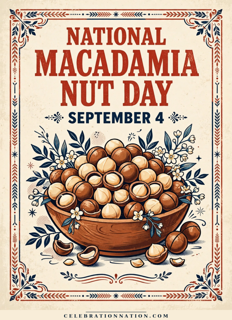 National Macadamia Nut Day poster
