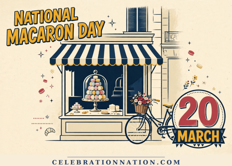 National Macaron Day poster