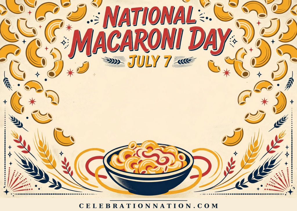 National Macaroni Day poster