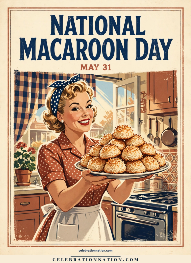 National Macaroon Day poster