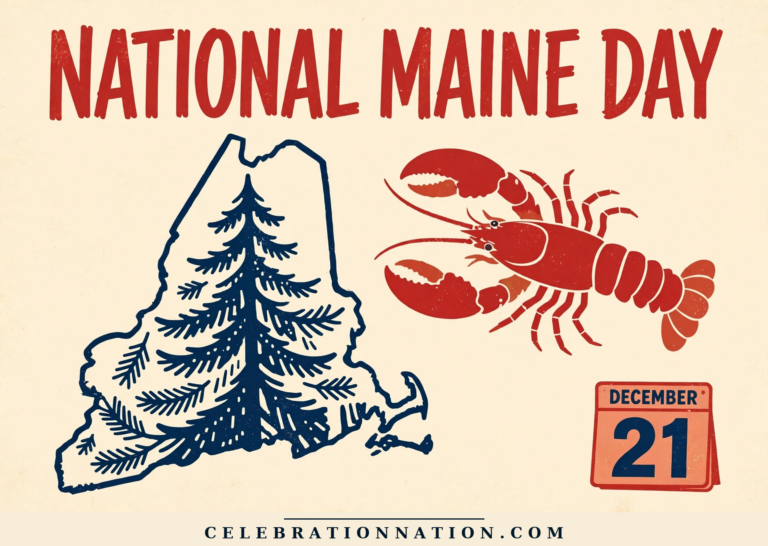 National Maine Day poster