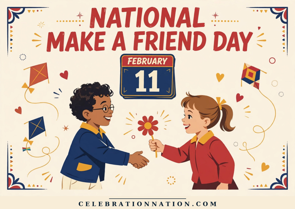 National Make a Friend Day poster