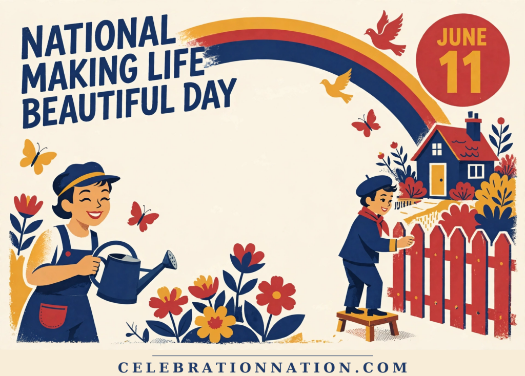National Making Life Beautiful Day poster