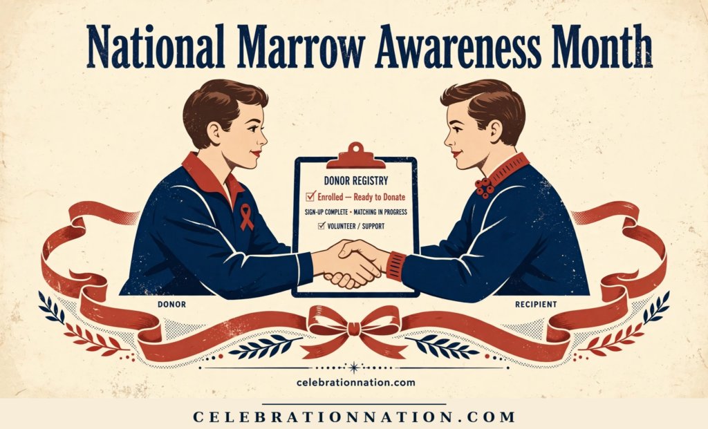 National Marrow Awareness Month poster