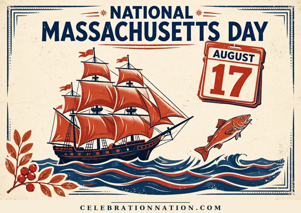National Massachusetts Day poster