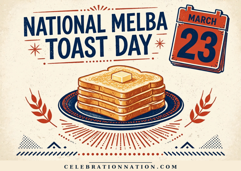 National Melba Toast Day poster