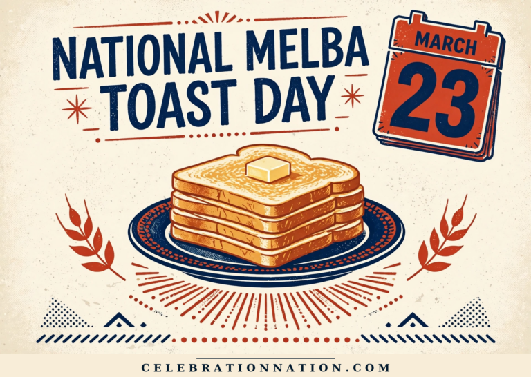 National Melba Toast Day poster