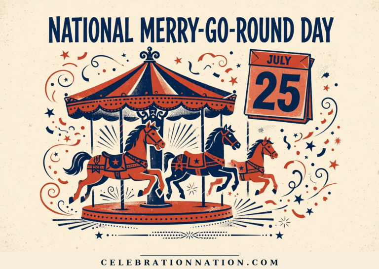 National Merry-Go-Round Day poster
