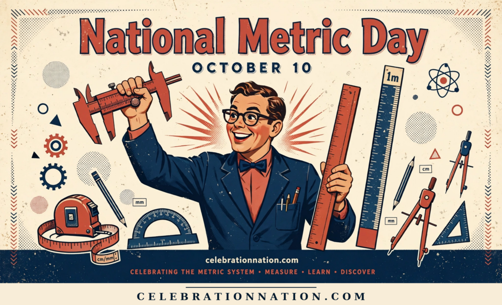 National Metric Day illustration, OCTOBER 10