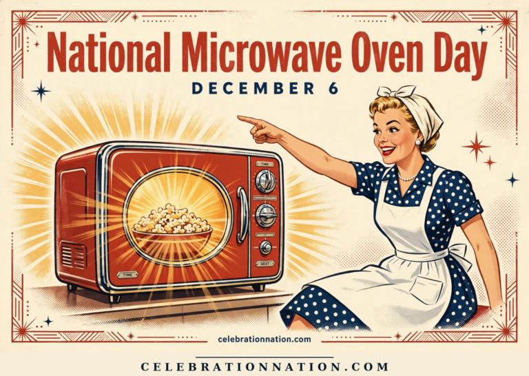 National Microwave Oven Day poster