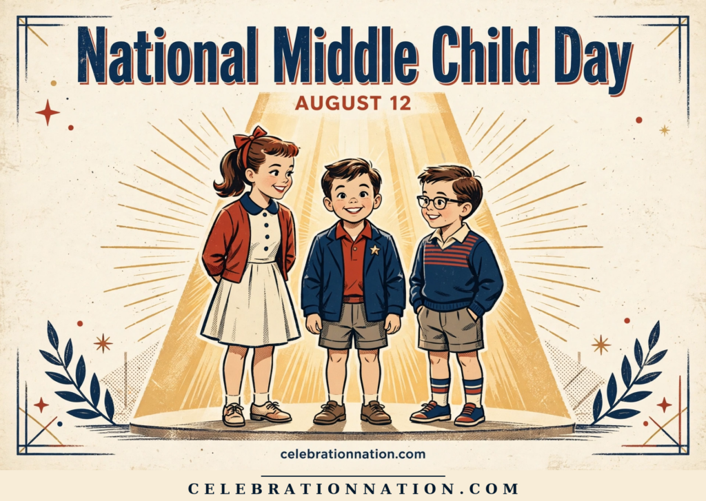 National Middle Child Day poster