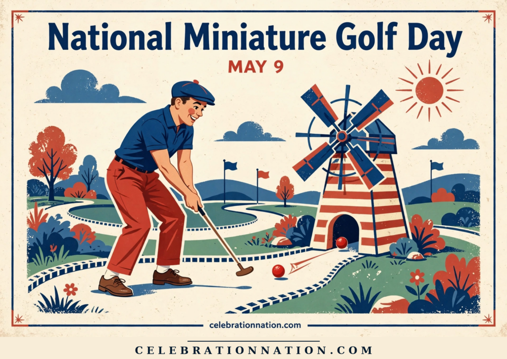 National Miniature Golf Day poster