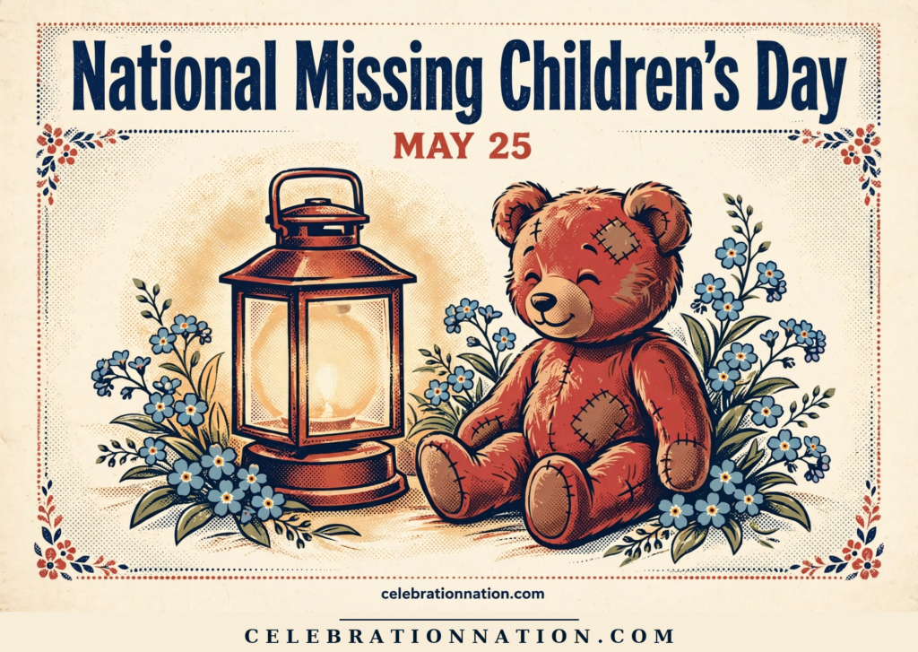 National Missing Children's Day illustration, MAY 25