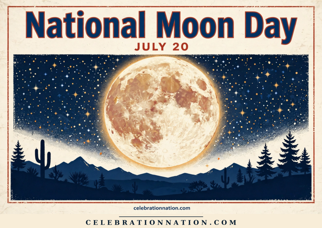 National Moon Day poster