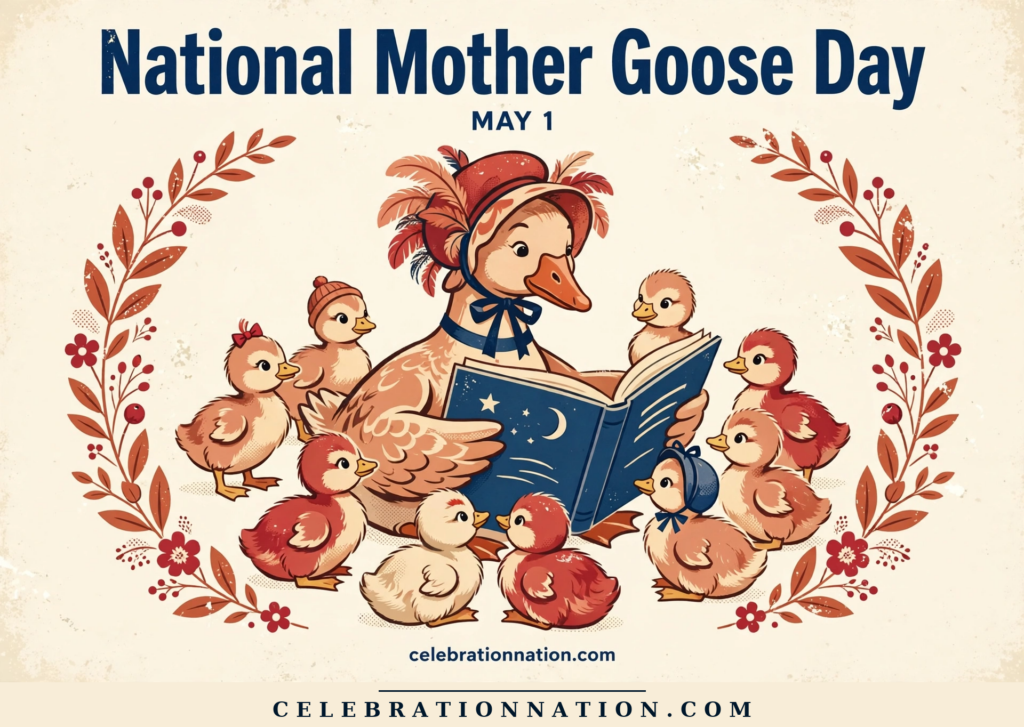 National Mother Goose Day illustration, MAY 1