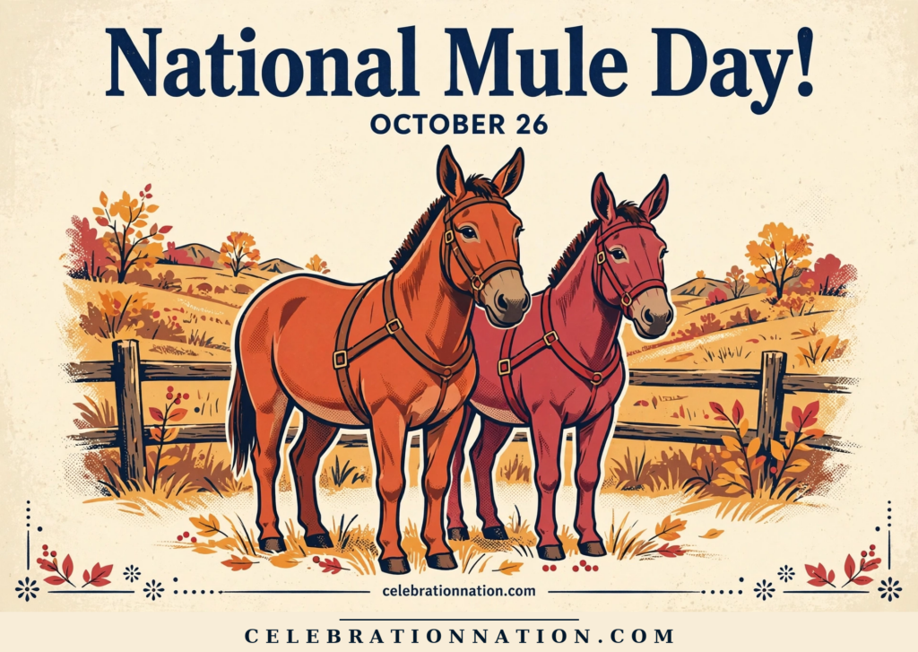 National Mule Day poster