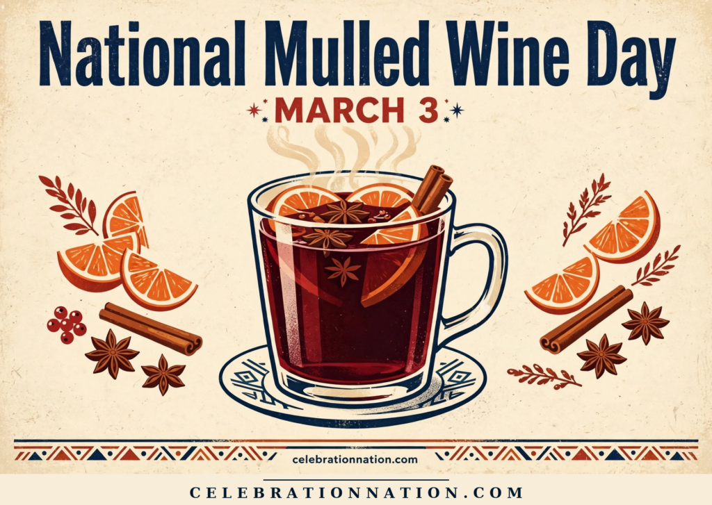 National Mulled Wine Day poster