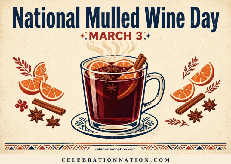 National Mulled Wine Day poster