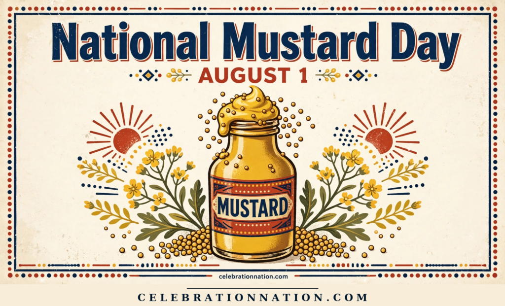 National Mustard Day poster
