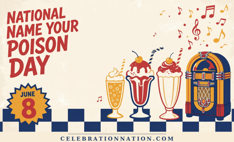 National Name Your Poison Day poster