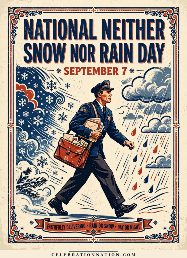 National Neither Snow Nor Rain Day poster