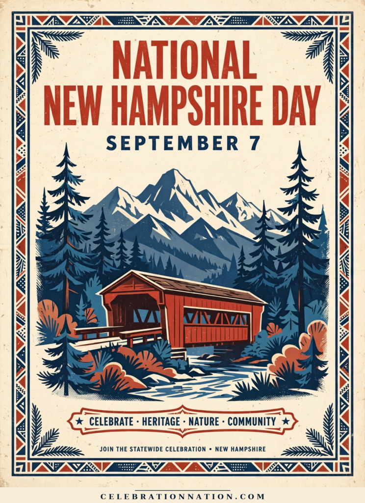 National New Hampshire Day poster