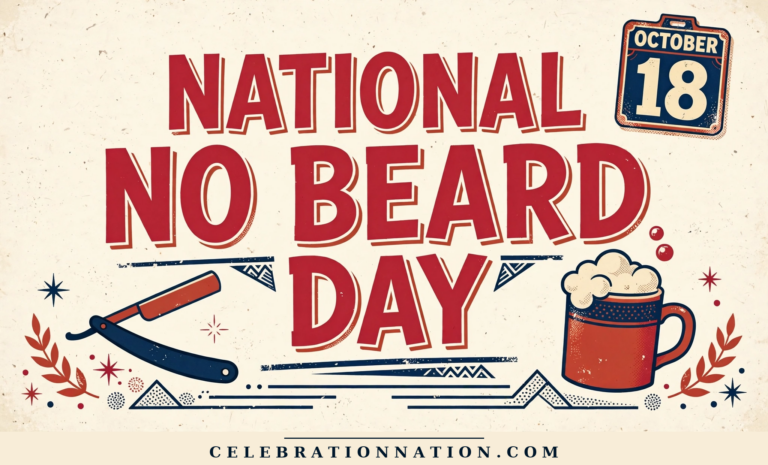 National No Beard Day poster