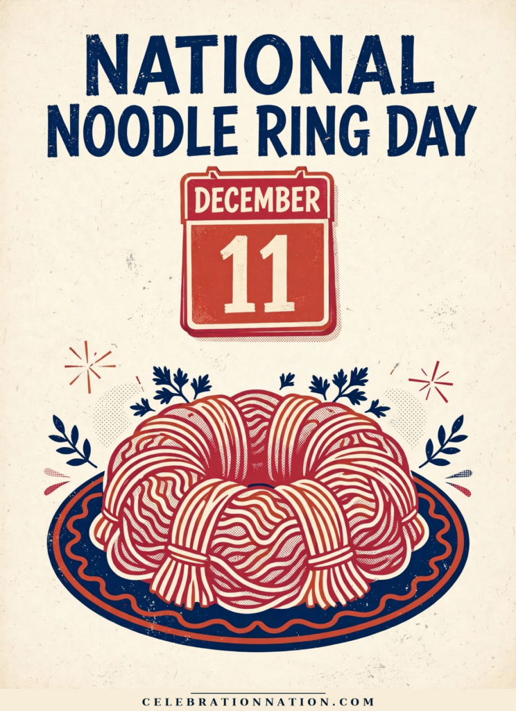 National Noodle Ring Day poster