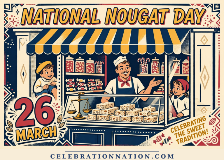 National Nougat Day poster