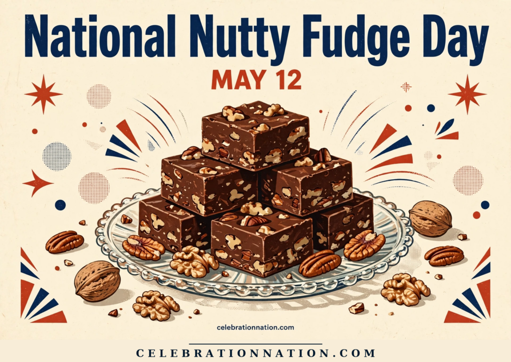 National Nutty Fudge Day poster