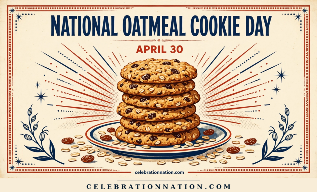 National Oatmeal Cookie Day poster