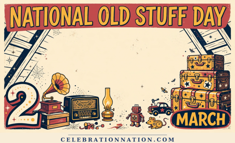 National Old Stuff Day poster