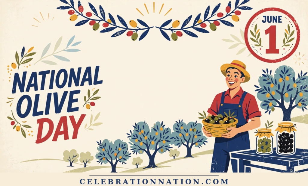 National Olive Day poster