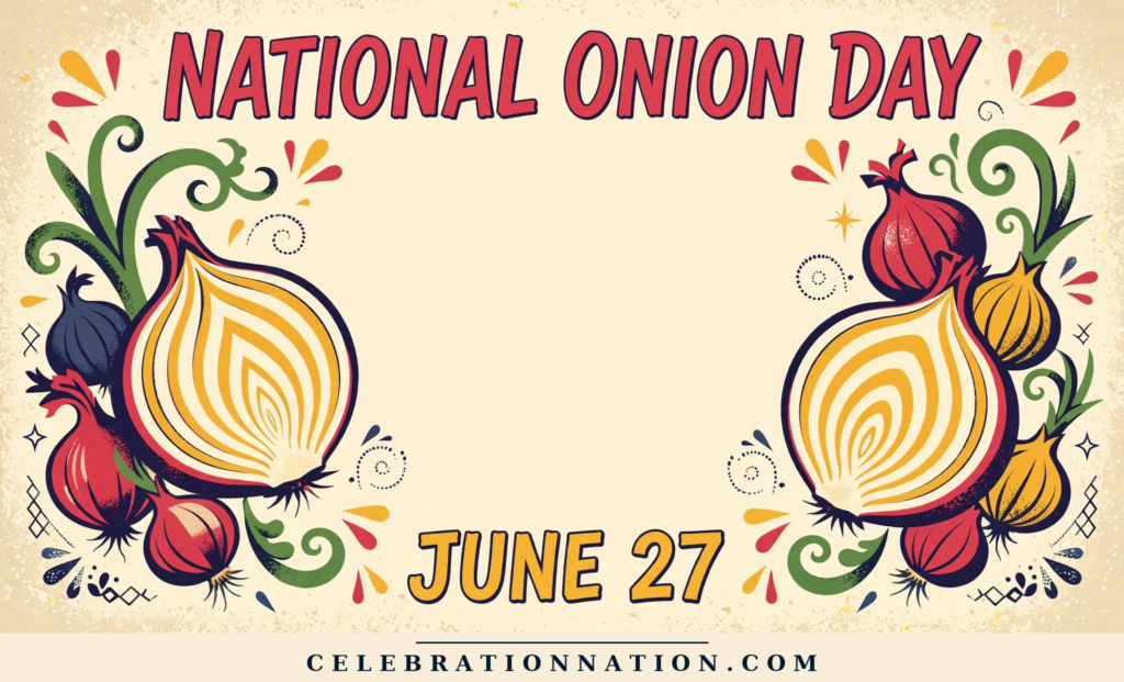 National Onion Day poster