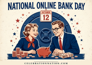 National Online Bank Day illustration, October 12